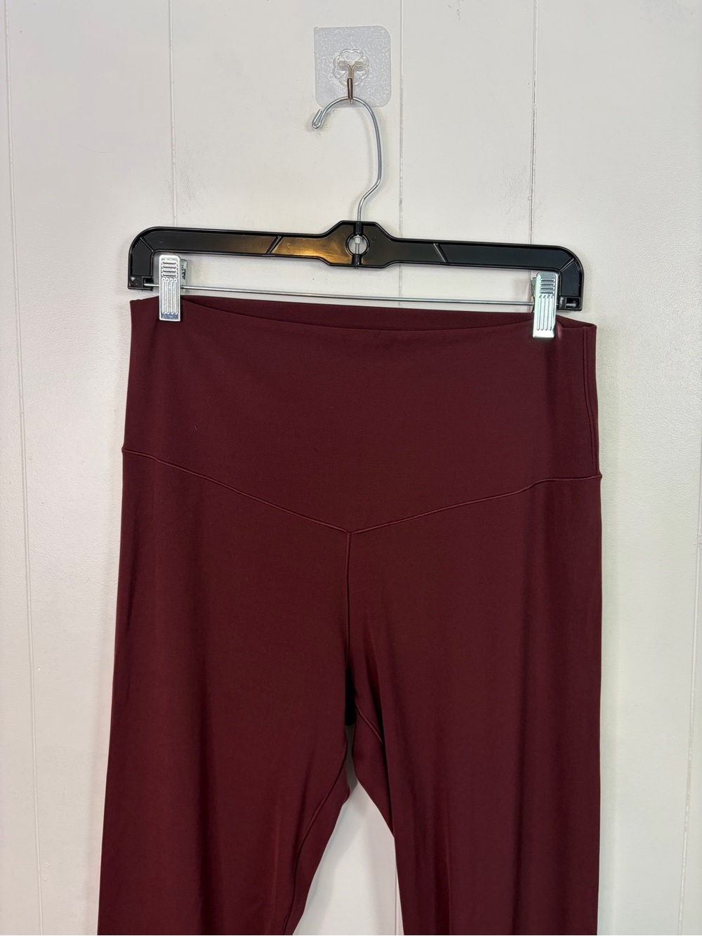 Aerie Offline AEO Real Me High Rise Leggings Burgundy Yoga Workout Activewear XL - Picture 6 of 7